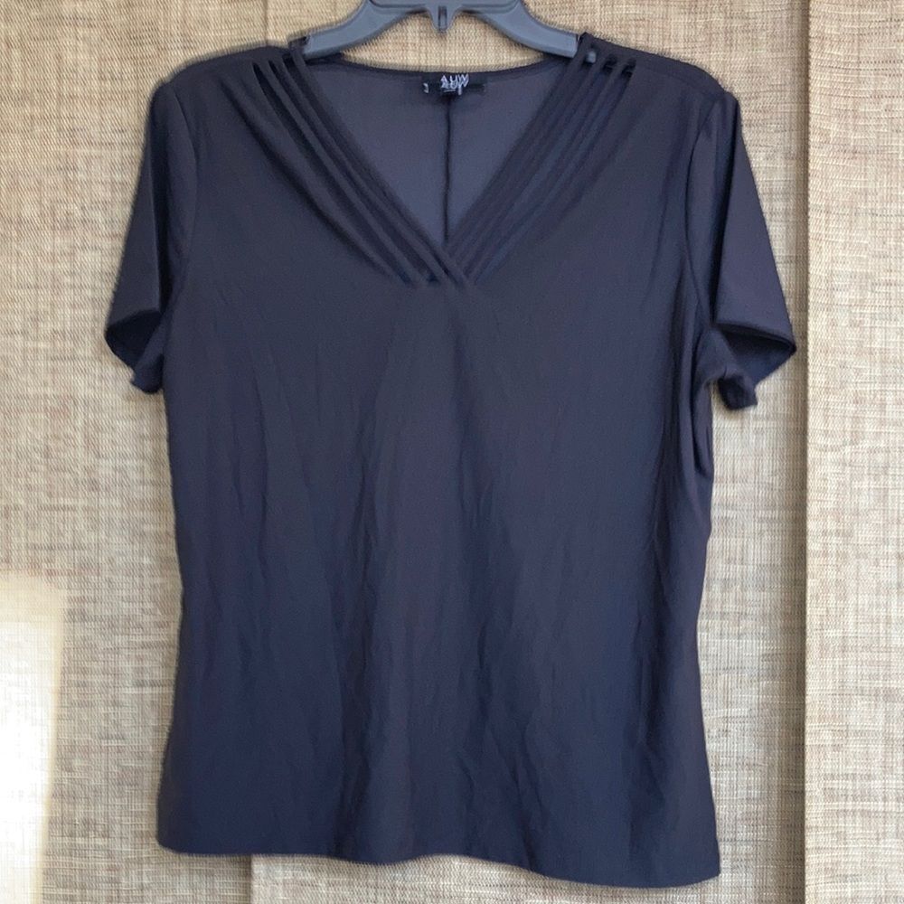 AUW black top with spaghetti detail